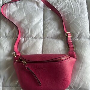 Poppy & Peonies Vibrant Pink Sidekick Crossbody Bag